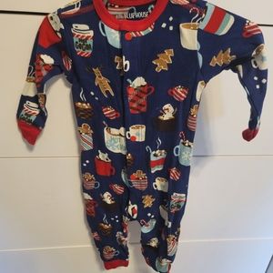 Little blue house Christmas pajamas size 3-6 months